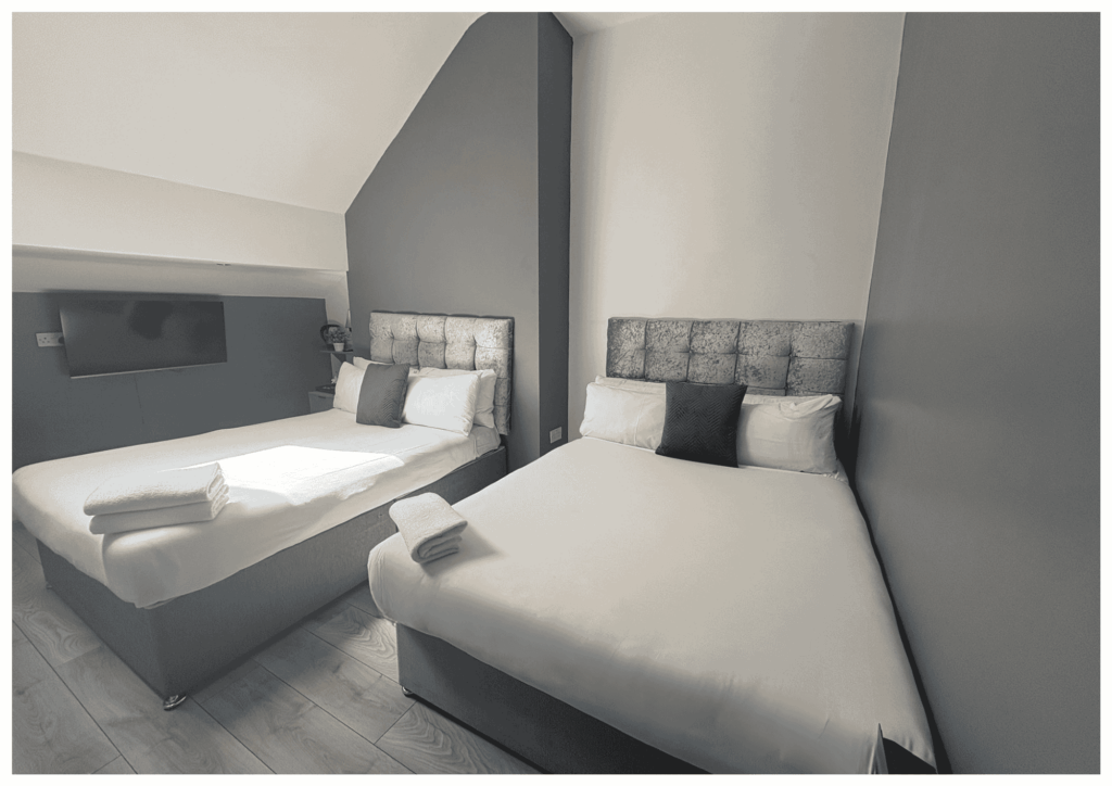 On-site accommodation at Hotel Anfield Liverpool wedding venue for guests